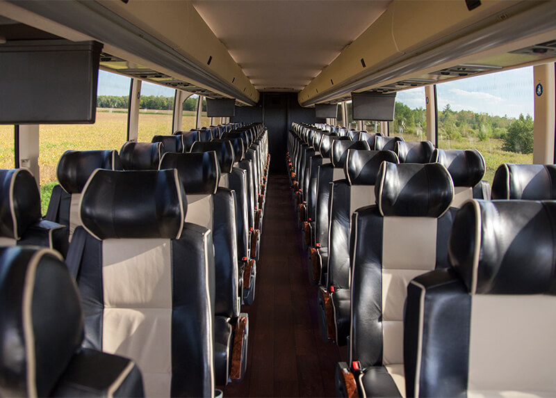 charter a bus interior